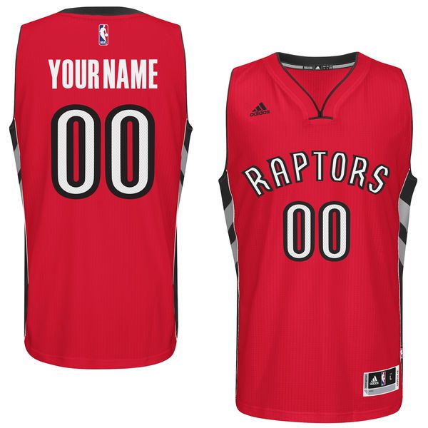 Men Toronto Raptors Adidas Red Custom Swingman Road NBA Jersey